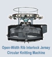 Open-Width Rib Interlock Jersey Circular Knitting Machine